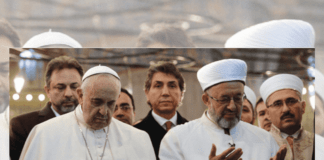 Pope Francis with religious leaders