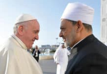 REUTERS: Pope Francis greets Dr. Ahmad Al-Tayyib, the Grand Imam of Al-Azhar Al-Sharif.