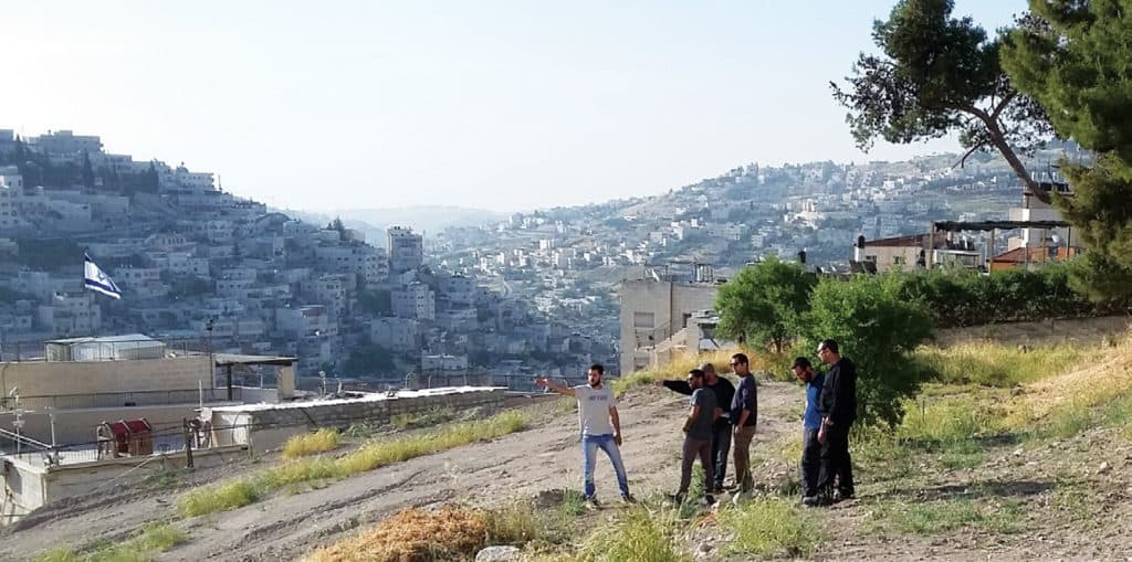 The plot of land adjacent to the Roman steps called the "Scaletta" where the future International Center for Unity and Peace in Jerusalem will rise