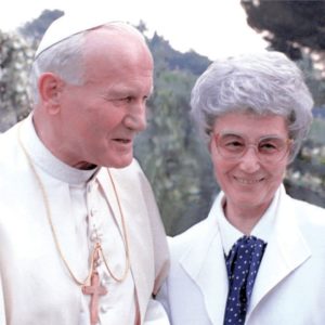 Chiara Lubich with Pope John Paul II