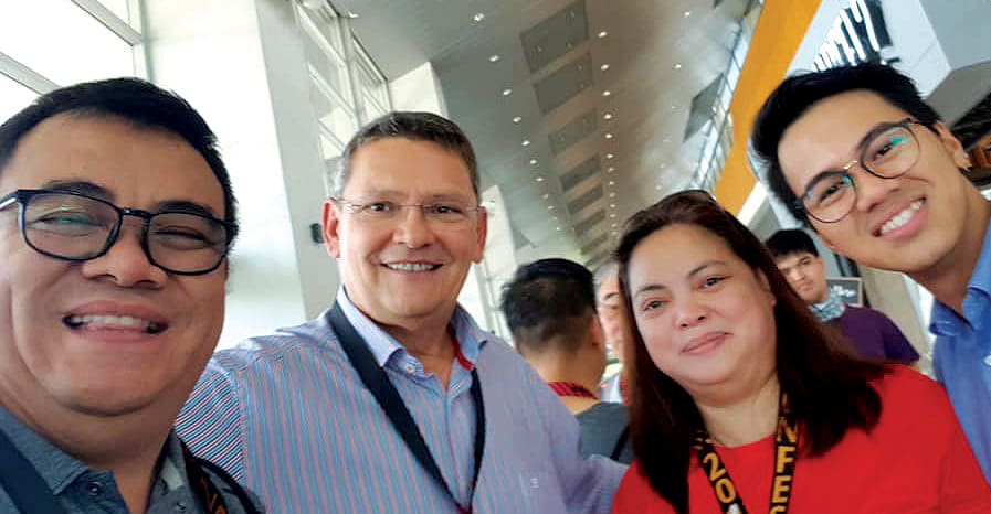 From Left: Fernan beside Flavio Rovere, head of the Focolare Male Section Worldwide during the Genfest 2018 in Manila