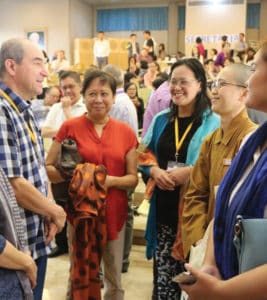 Delegates of different religions participating in symposia organized by the School of Dialogue with Oriental Religions in Mariapolis Peace in Tagaytay
