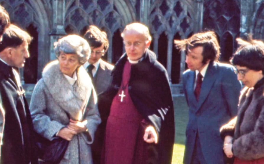 Chiara (second from left) with the then Archbishop of Canterbury Donald Coggan