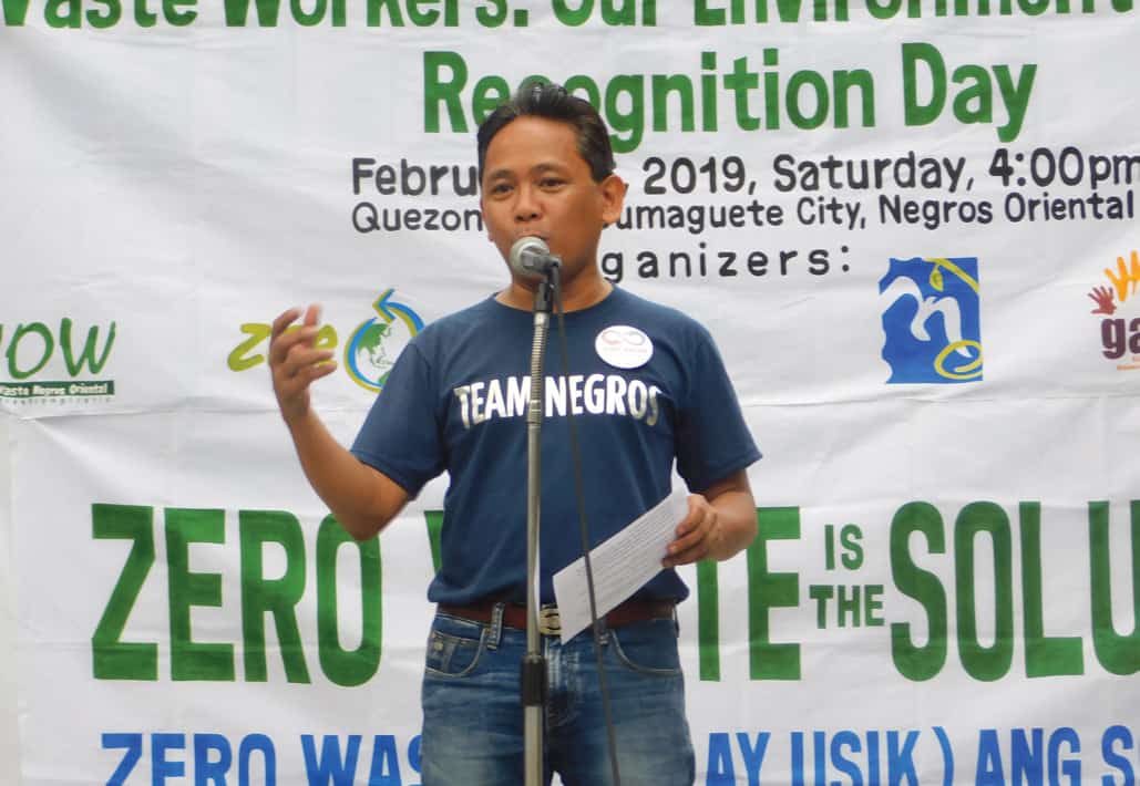 Gary is all praises for the "waste warriors" of Dumaguete, calling them the guardians of his city.
