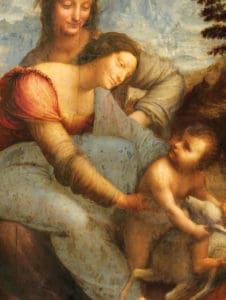 LEONARDO DA VINCI /THE VIRGIN AND CHILD WITH SAINT ANNE